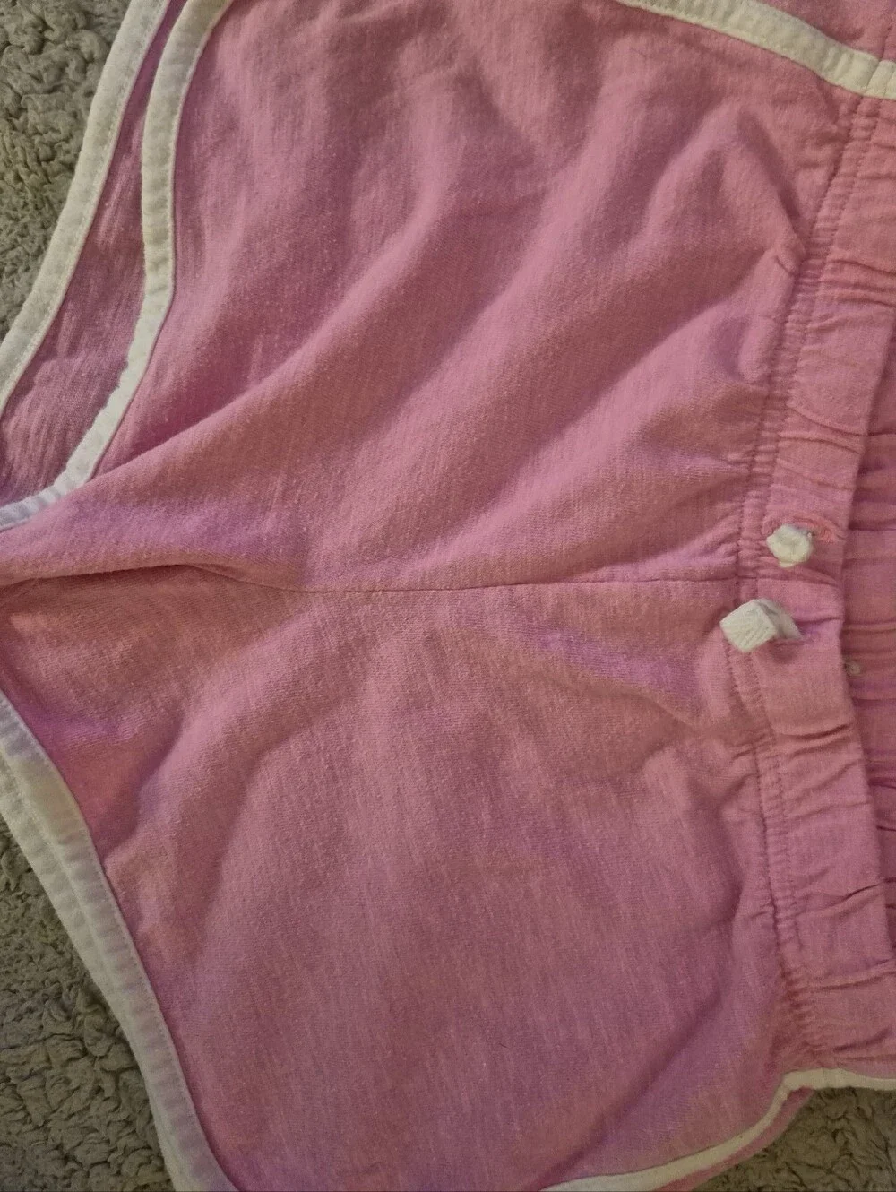 Pink and Cream Women's Lounge Shorts Set
